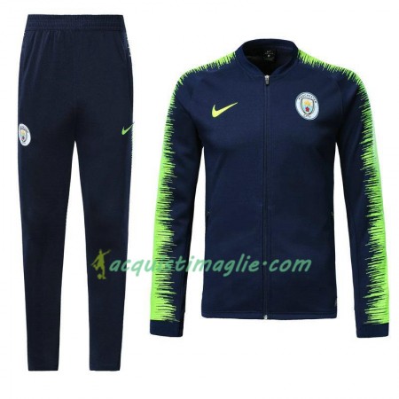 Manchester City Tuta Rappresentanza Blu Verde 2018/2019